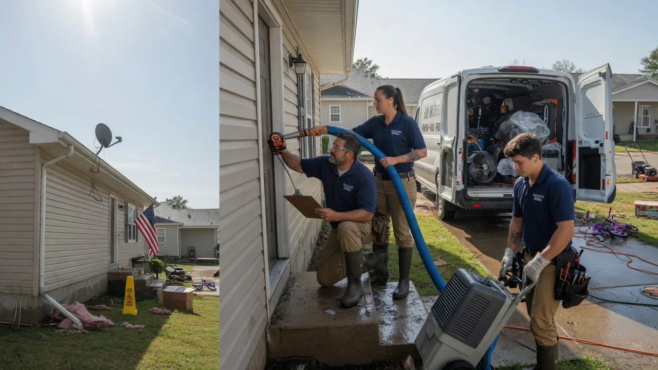 Ceiling Water Damage Restoration in Gibsland, LA near me