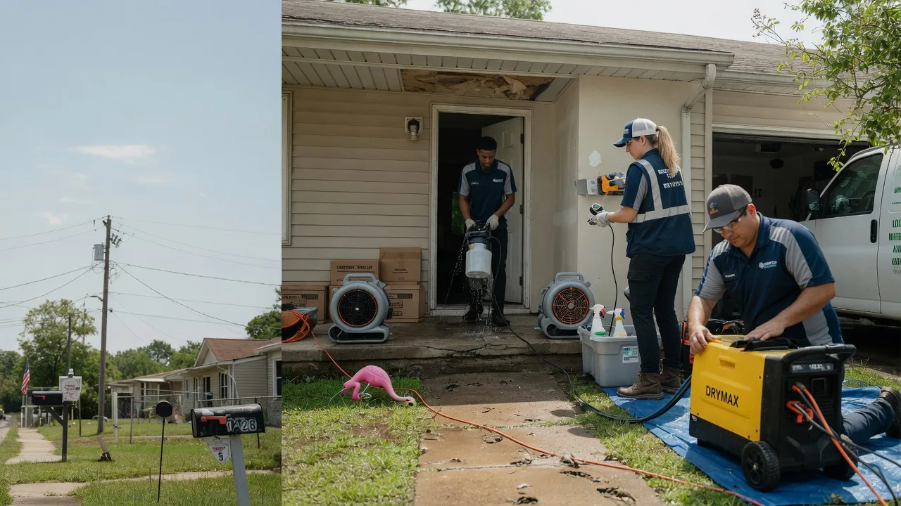 Storm Damage Water Removal in Gibsland, LA near me